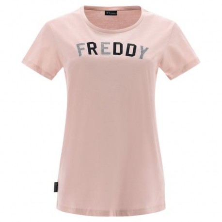 FREDDY S3WCXT2 T SHIRT DONNA COLLEGE LUXE