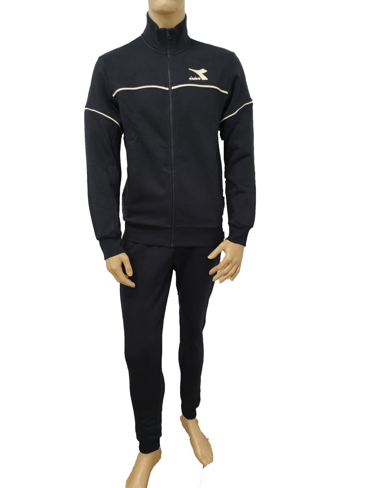 SURVÊTEMENT COSTUME COMPLET Full Tracksuit HOMME Diadora FZ Core Basic Noir EUR 31,32 - FR SURVÊTEMENT COSTUME COMPLET Full Tracksuit HOMME Diadora FZ Core Basic Noir EUR 31,32 - FR